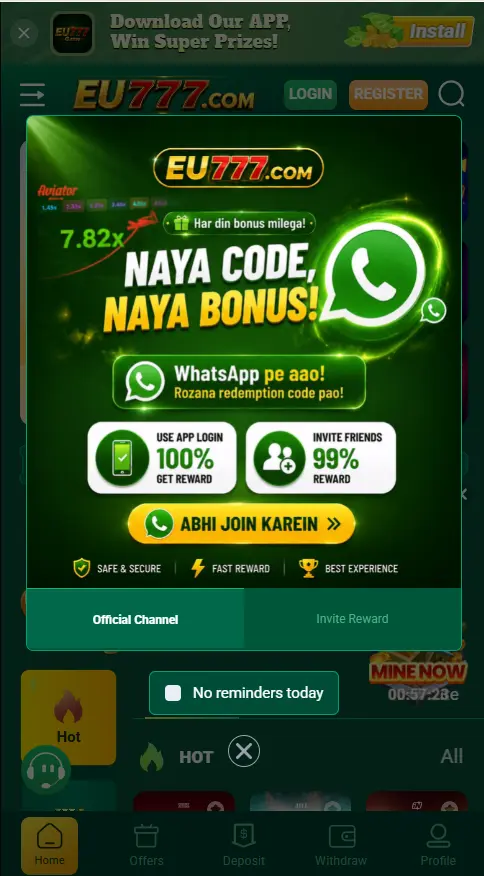 Eu777 Game App